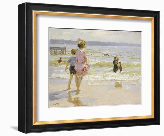 At the Seashore-Edward Henry Potthast-Framed Giclee Print