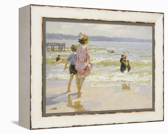 At the Seashore-Edward Henry Potthast-Framed Premier Image Canvas