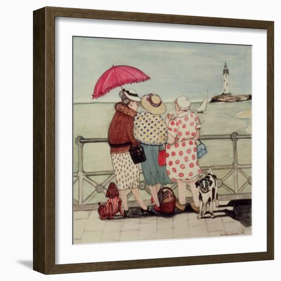 At the Seaside-Gillian Lawson-Framed Giclee Print