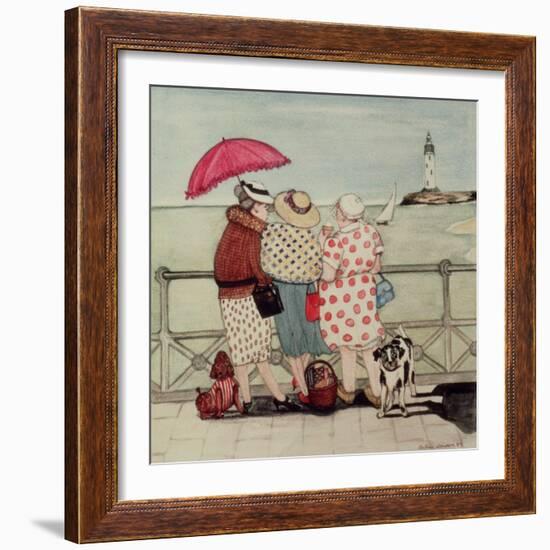 At the Seaside-Gillian Lawson-Framed Giclee Print