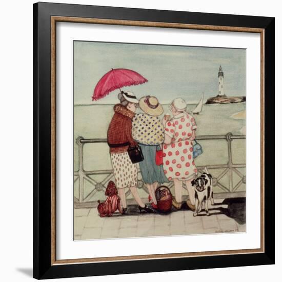 At the Seaside-Gillian Lawson-Framed Giclee Print