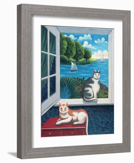 At the Seaside-Jerzy Marek-Framed Giclee Print