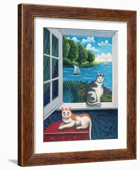 At the Seaside-Jerzy Marek-Framed Giclee Print