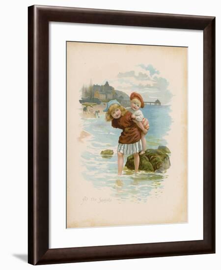 At the Seaside-null-Framed Giclee Print