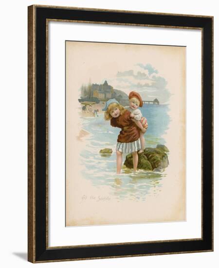 At the Seaside-null-Framed Giclee Print