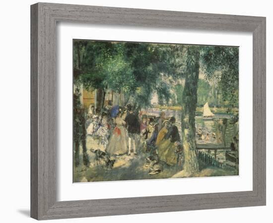 At the Seine River-Pierre-Auguste Renoir-Framed Giclee Print