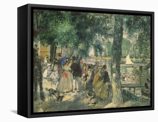 At the Seine River-Pierre-Auguste Renoir-Framed Premier Image Canvas