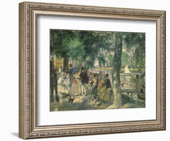 At the Seine River-Pierre-Auguste Renoir-Framed Giclee Print