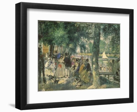 At the Seine River-Pierre-Auguste Renoir-Framed Giclee Print