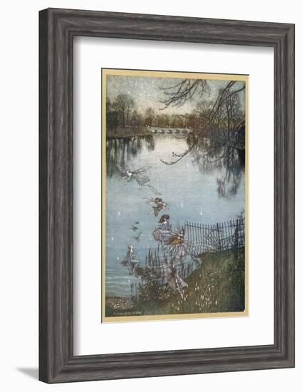 At the Serpentine-Arthur Rackham-Framed Photographic Print