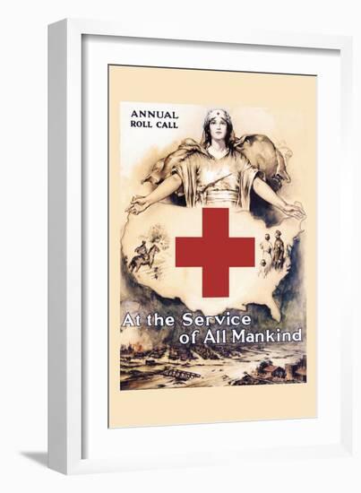 At the Service of All Mankind-Lawrence Wilbur-Framed Art Print