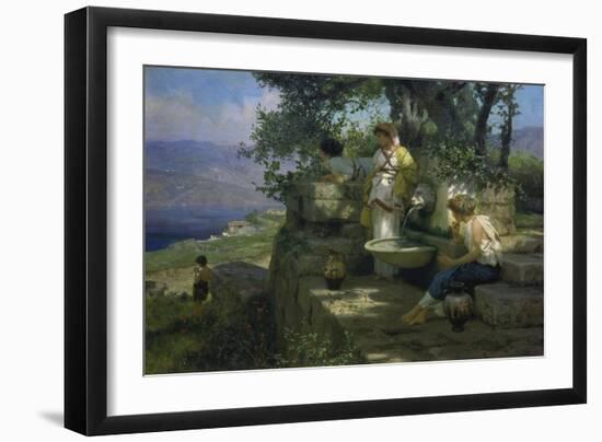 At the spring. 1898-Genrikh Ippolitovich Semiradski-Framed Giclee Print