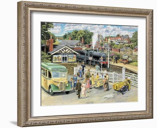 At the Station-Trevor Mitchell-Framed Giclee Print