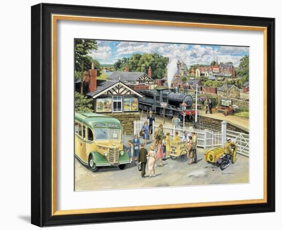 At the Station-Trevor Mitchell-Framed Giclee Print