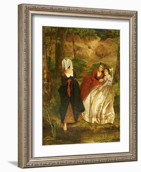 At the Stream, 1864-Philip Hermogenes Calderon-Framed Giclee Print