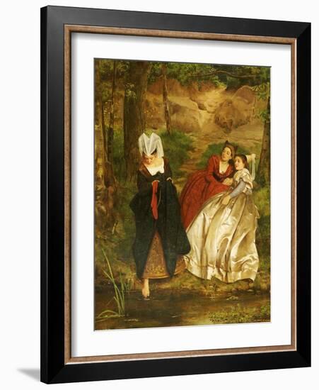 At the Stream, 1864-Philip Hermogenes Calderon-Framed Giclee Print