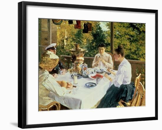 At the Tea-Table, 1888-Konstantin A. Korovin-Framed Giclee Print