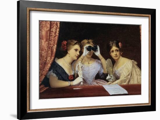 At the Theater-James Hayllar-Framed Giclee Print