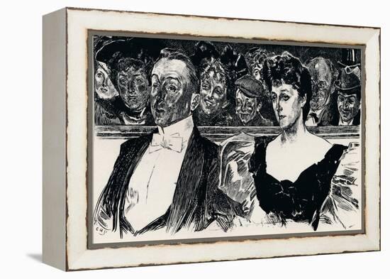 At the Theatre, C1876-1898, (1898)-Charles Dana Gibson-Framed Premier Image Canvas