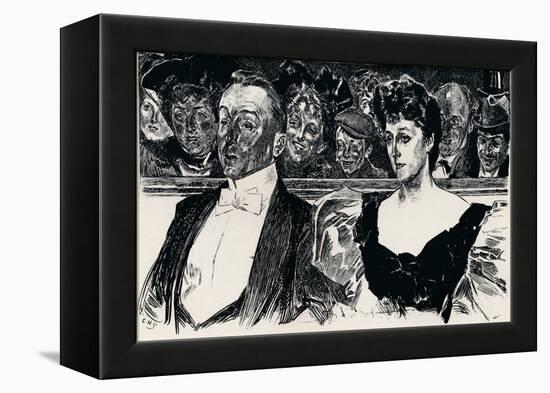 At the Theatre, C1876-1898, (1898)-Charles Dana Gibson-Framed Premier Image Canvas