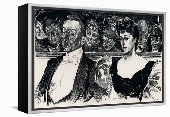 At the Theatre, C1876-1898, (1898)-Charles Dana Gibson-Framed Premier Image Canvas