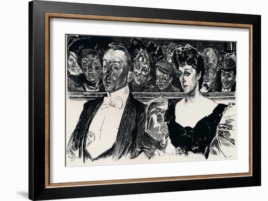 At the Theatre, C1876-1898, (1898)-Charles Dana Gibson-Framed Giclee Print