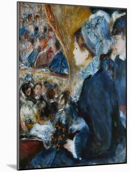 At the Theatre (La Premiere Sortie), 1876-7-Pierre-Auguste Renoir-Mounted Giclee Print