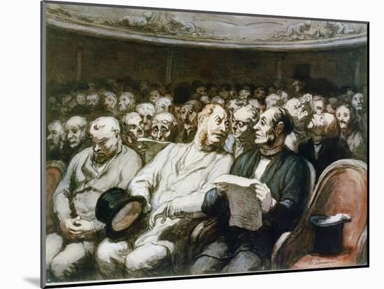At the Theatre-Honoré Daumier-Mounted Giclee Print