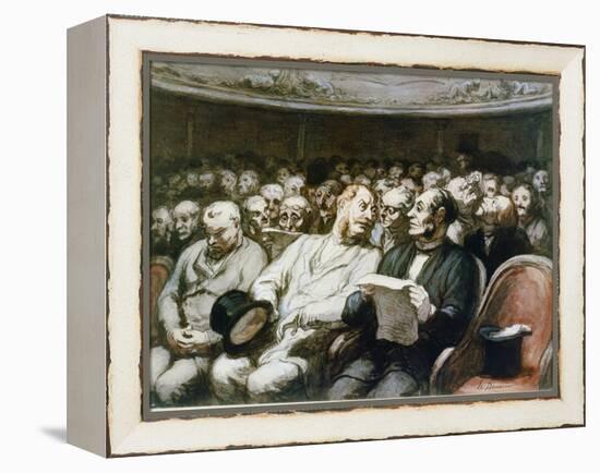 At the Theatre-Honoré Daumier-Framed Premier Image Canvas