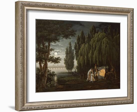 At the Tomb of Colonel Monginot-Emile Jean Horace Vernet-Framed Giclee Print