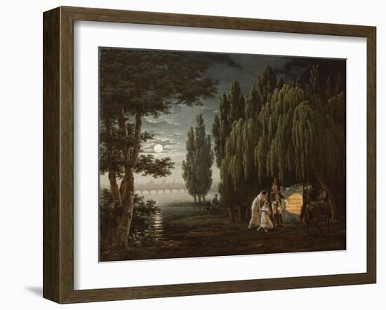 At the Tomb of Colonel Monginot-Emile Jean Horace Vernet-Framed Giclee Print