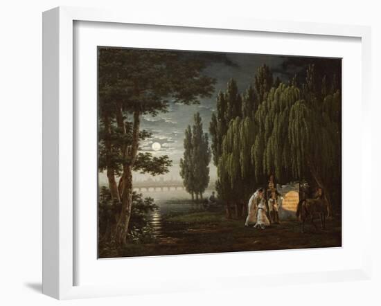 At the Tomb of Colonel Monginot-Emile Jean Horace Vernet-Framed Giclee Print