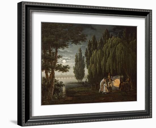 At the Tomb of Colonel Monginot-Emile Jean Horace Vernet-Framed Giclee Print