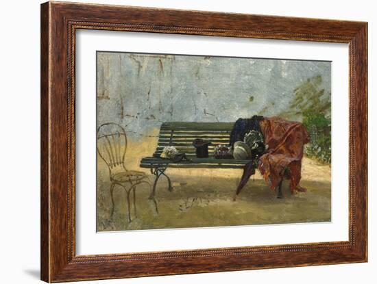 At the Villa-Filippo Palizzi-Framed Giclee Print