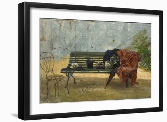 At the Villa-Filippo Palizzi-Framed Giclee Print