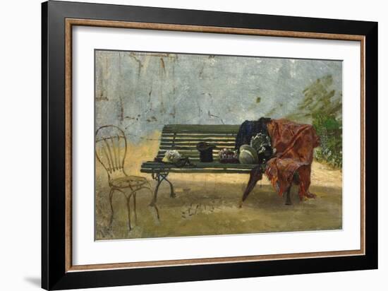 At the Villa-Filippo Palizzi-Framed Giclee Print