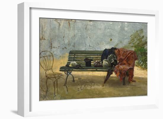 At the Villa-Filippo Palizzi-Framed Giclee Print