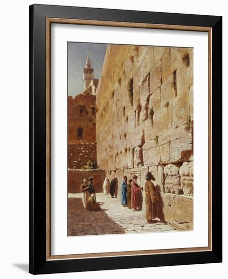 At the Wailing Wall-Charles Robertson-Framed Giclee Print