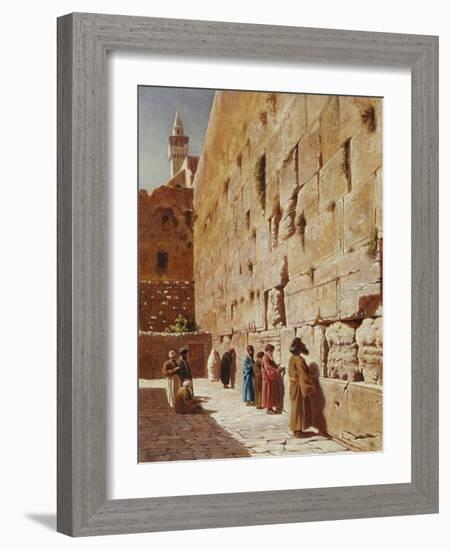 At the Wailing Wall-Charles Robertson-Framed Giclee Print