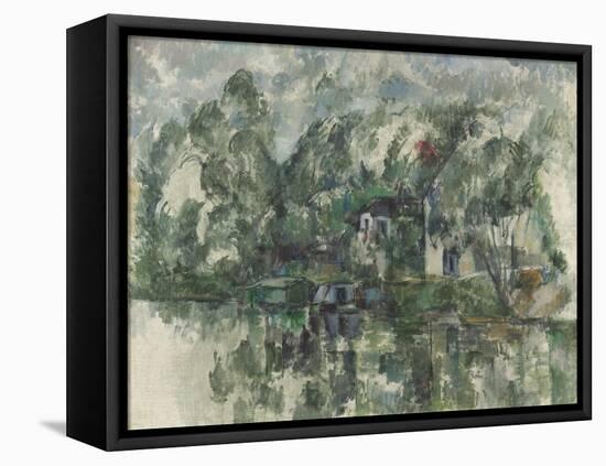 At the Water's Edge, C. 1890-Paul Cézanne-Framed Premier Image Canvas