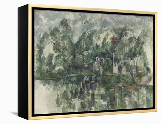 At the Water's Edge, C. 1890-Paul Cézanne-Framed Premier Image Canvas