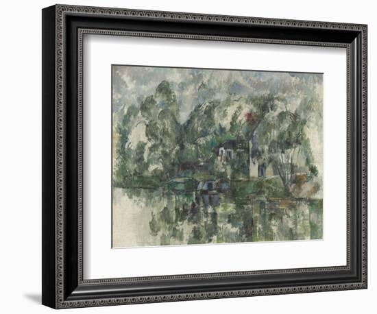 At the Water's Edge, C. 1890-Paul Cézanne-Framed Giclee Print