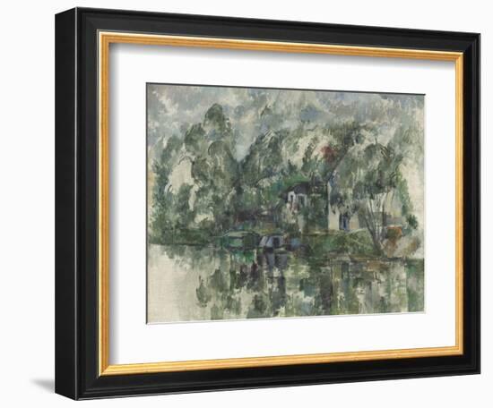 At the Water's Edge, C. 1890-Paul Cézanne-Framed Giclee Print