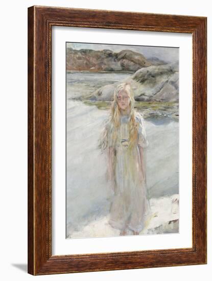 At the Waters Edge-Christian Krohg-Framed Giclee Print