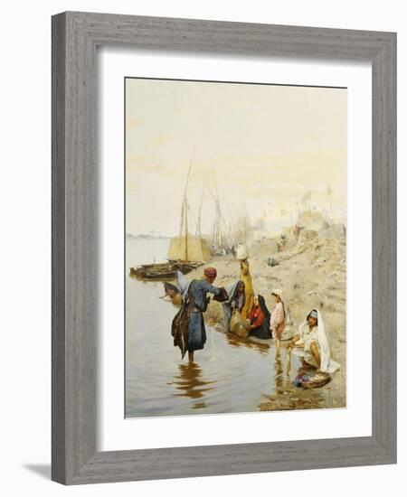 At the Waters Edge-Charles Wilda-Framed Giclee Print