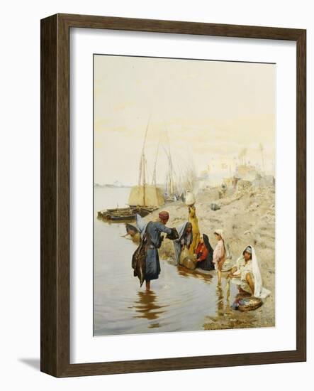 At the Waters Edge-Charles Wilda-Framed Giclee Print