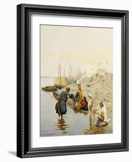 At the Waters Edge-Charles Wilda-Framed Giclee Print