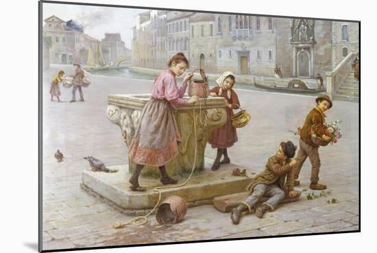 At the Well-Antonio Paoletti-Mounted Giclee Print
