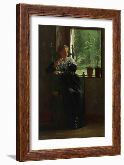 At The Window, 1872-Winslow Homer-Framed Giclee Print