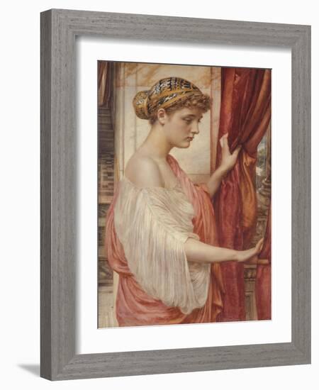 At the Window, 1884 (W/C on Paper)-Edward John Poynter-Framed Giclee Print